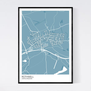 Rothwell City Map Print