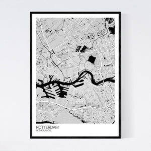 Rotterdam City Map Print
