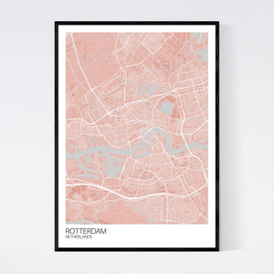 Rotterdam City Map Print