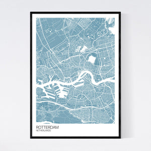 Rotterdam City Map Print