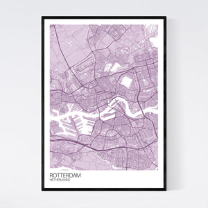 Rotterdam City Map Print