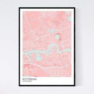 Rotterdam City Map Print