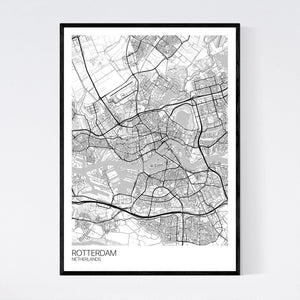 Rotterdam City Map Print