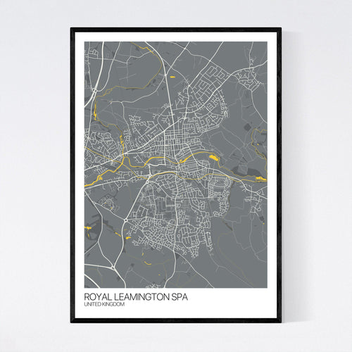 Map of Royal Leamington Spa, United Kingdom