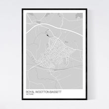 Load image into Gallery viewer, Royal Wootton Bassett Town Map Print