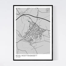 Load image into Gallery viewer, Royal Wootton Bassett Town Map Print