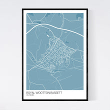 Load image into Gallery viewer, Royal Wootton Bassett Town Map Print