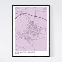 Load image into Gallery viewer, Royal Wootton Bassett Town Map Print