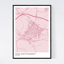 Load image into Gallery viewer, Royal Wootton Bassett Town Map Print
