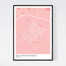 Load image into Gallery viewer, Royal Wootton Bassett Town Map Print
