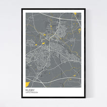 Load image into Gallery viewer, Rugby City Map Print