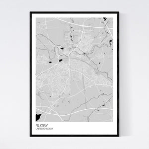 Rugby City Map Print