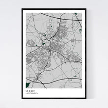 Load image into Gallery viewer, Rugby City Map Print