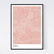 Load image into Gallery viewer, Rugby City Map Print