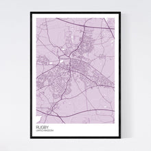 Load image into Gallery viewer, Rugby City Map Print