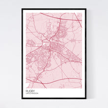 Load image into Gallery viewer, Rugby City Map Print