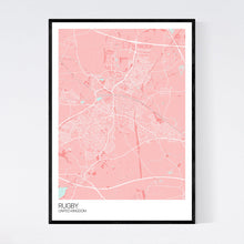 Load image into Gallery viewer, Rugby City Map Print