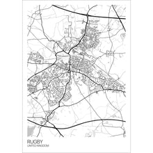 Load image into Gallery viewer, Map of Rugby, United Kingdom
