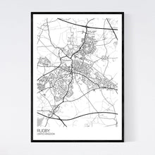 Load image into Gallery viewer, Map of Rugby, United Kingdom