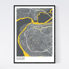 Load image into Gallery viewer, Runcorn City Map Print