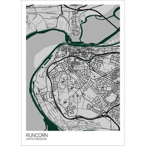 Map of Runcorn, United Kingdom