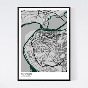 Map of Runcorn, United Kingdom