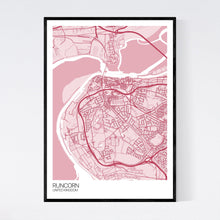 Load image into Gallery viewer, Runcorn City Map Print