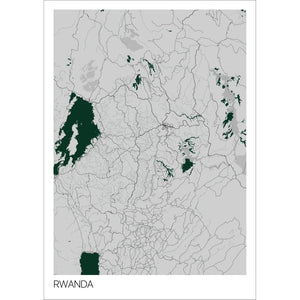 Map of Rwanda, 
