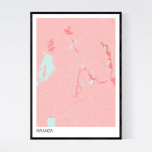Load image into Gallery viewer, Rwanda Country Map Print