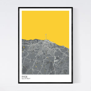 Ryde Town Map Print