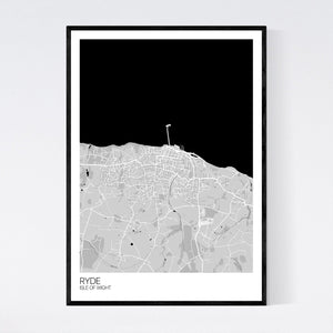 Ryde Town Map Print