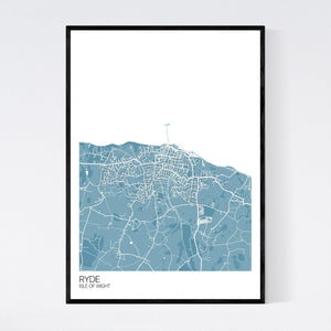 Ryde Town Map Print