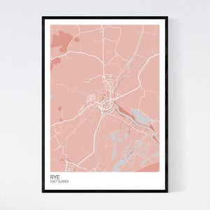 Rye Town Map Print
