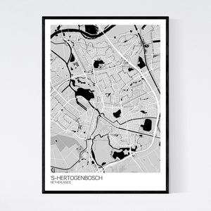 's-Hertogenbosch City Map Print