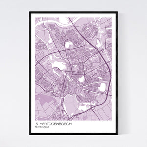 's-Hertogenbosch City Map Print