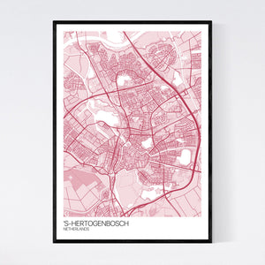 's-Hertogenbosch City Map Print