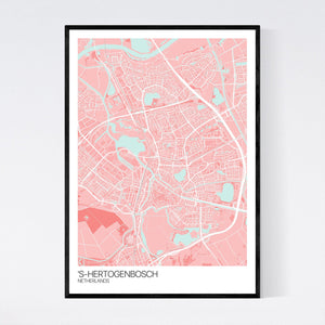 's-Hertogenbosch City Map Print