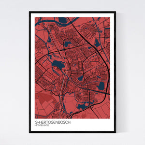 's-Hertogenbosch City Map Print