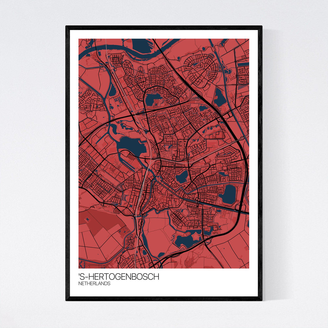 's-Hertogenbosch City Map Print