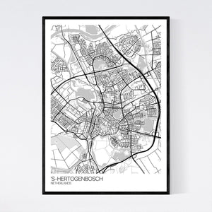 's-Hertogenbosch City Map Print