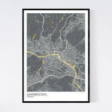 Load image into Gallery viewer, Saarbrücken City Map Print
