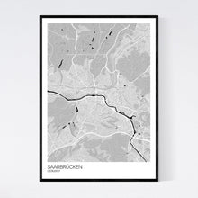 Load image into Gallery viewer, Saarbrücken City Map Print