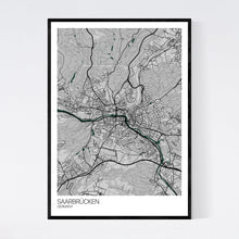 Load image into Gallery viewer, Saarbrücken City Map Print