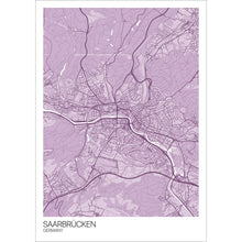 Load image into Gallery viewer, Map of Saarbrücken, Germany