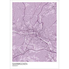 Load image into Gallery viewer, Map of Saarbrücken, Germany