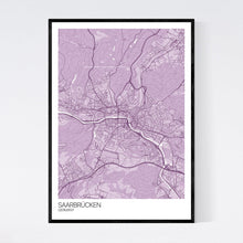 Load image into Gallery viewer, Map of Saarbrücken, Germany