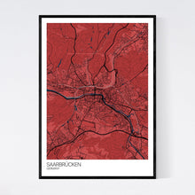 Load image into Gallery viewer, Saarbrücken City Map Print