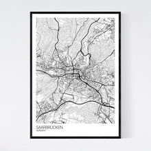 Load image into Gallery viewer, Saarbrücken City Map Print