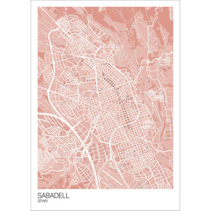 Map of Sabadell, Spain