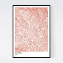 Load image into Gallery viewer, Map of Sabadell, Spain